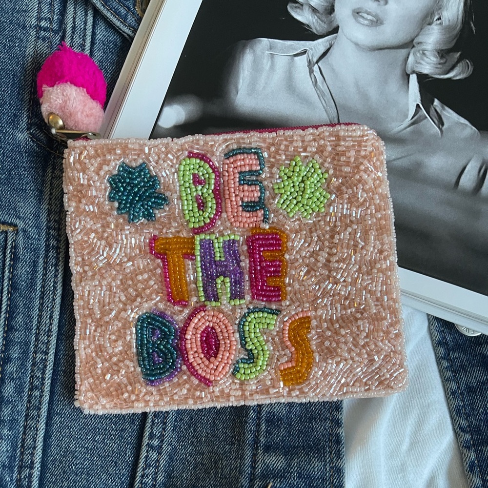 Coin Pouch seed bead coin pouch Beaded Coin Bag Purse Card holder Handmade